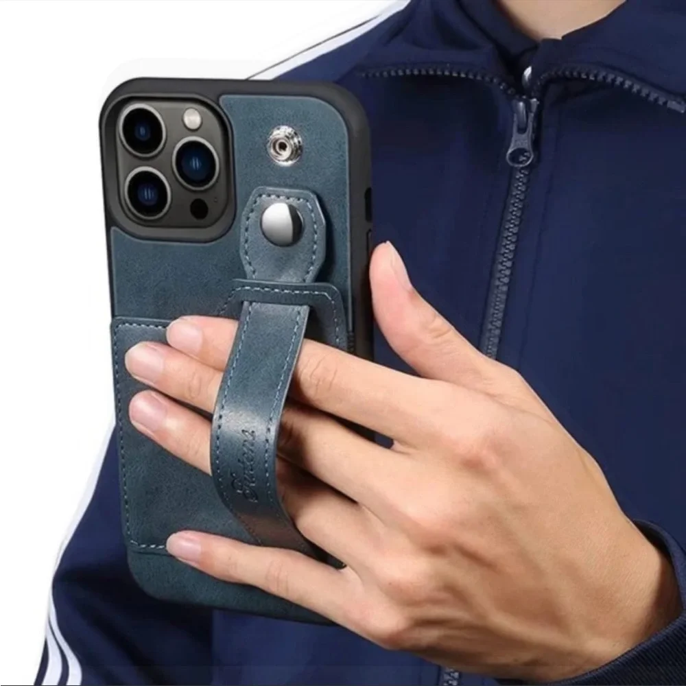 NEW LEATHER IPHONE 13 PRO MAX CASE NEW WITH STRAP
